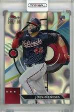 2023 Topps Finest Joey Meneses Lava Refractor RC 9/100 Nationals Card