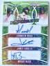 FRANKLIN ARIAS/JAMES TIBBS/MIGUEL BLEIS 7/8 TRIPLE AUTO 2025 LEAF VIVID BASEBALL