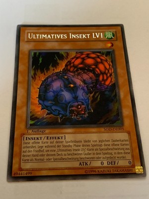 SOD-DE005 Ultimatives Insekt LV1 1 Aufl. Rare aus Soul of the Duelist