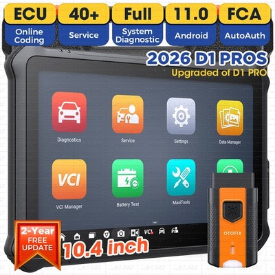 2026 OTOFIX D1 PROS OBD2 Bidirectional Scanner Full System Diagnostic Key Coding