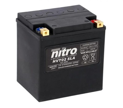 Nitro HVT 02 SLA AGM Gel Batterie 12V 32AH 450A - Einbaufertig (YIX30L YTX30L...