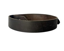 Black Super Dark Brown High Quality Leather Plain Belt. Size 34 Made In USA