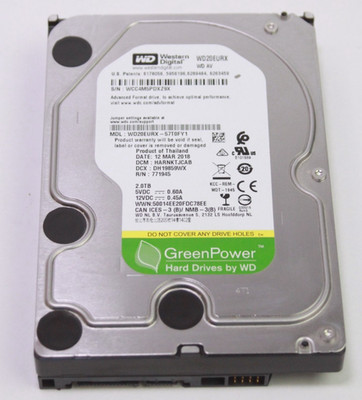 Western Digital WD Green Power 2TB 3.5'' HDD WD20EURX Internal Hard Drive