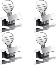 4 Pack Sliding Window Locks Adjustable Aluminum No-Drill Security Locks for Sl