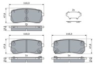 Bosch Bremsbelag 0 986 494 971
