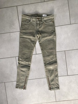 Closed Stretchjeans cropped Knöcheljeans Skinny Biker Look