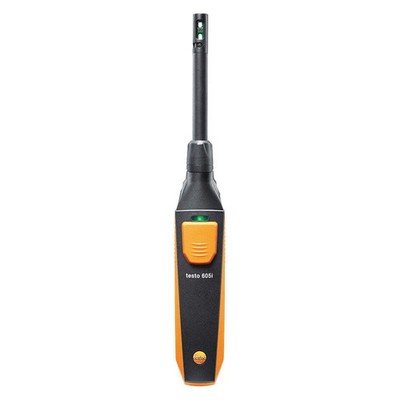 TESTO 0560 2605 03 Temperature Humidity Meter,4'' L Probe 55AD46