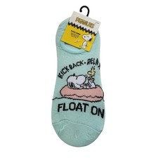 Peanuts Snoopy Scoop Liner Socks 5 Pairs Women Shoe Size 4-10 Sock 9-11 New