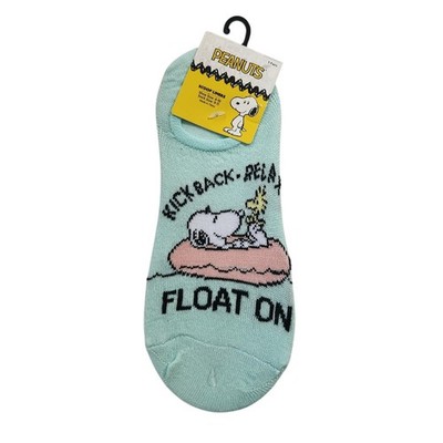 Peanuts Snoopy Scoop Liner Socks 5 Pairs Women Shoe Size 4-10 Sock 9-11 New