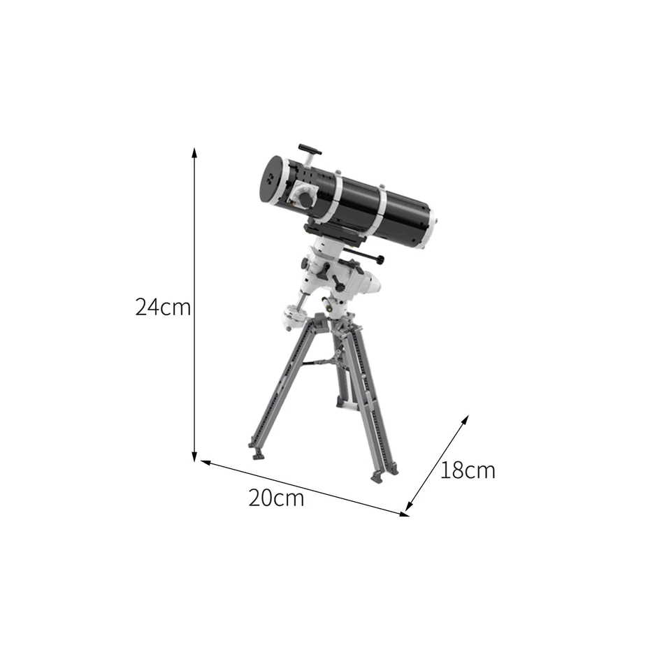 Compatible Newtonian Equatorial Mount Telescope with Stand 712 Build Moc - Image 4 of 4