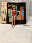Vintage bubble cut Barbie box stand case clothing lot￼