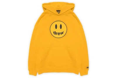 Drew House Mascot Hoodie Golden Yellow   Large NWT Justin Bieber DH-F31121-MCGY
