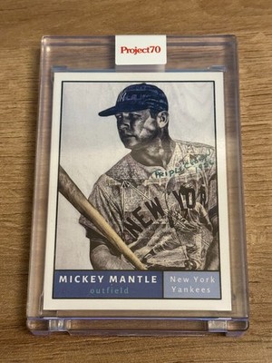 2021 topps project70 MICKEY MANTLE by LAUREN TAYLOR