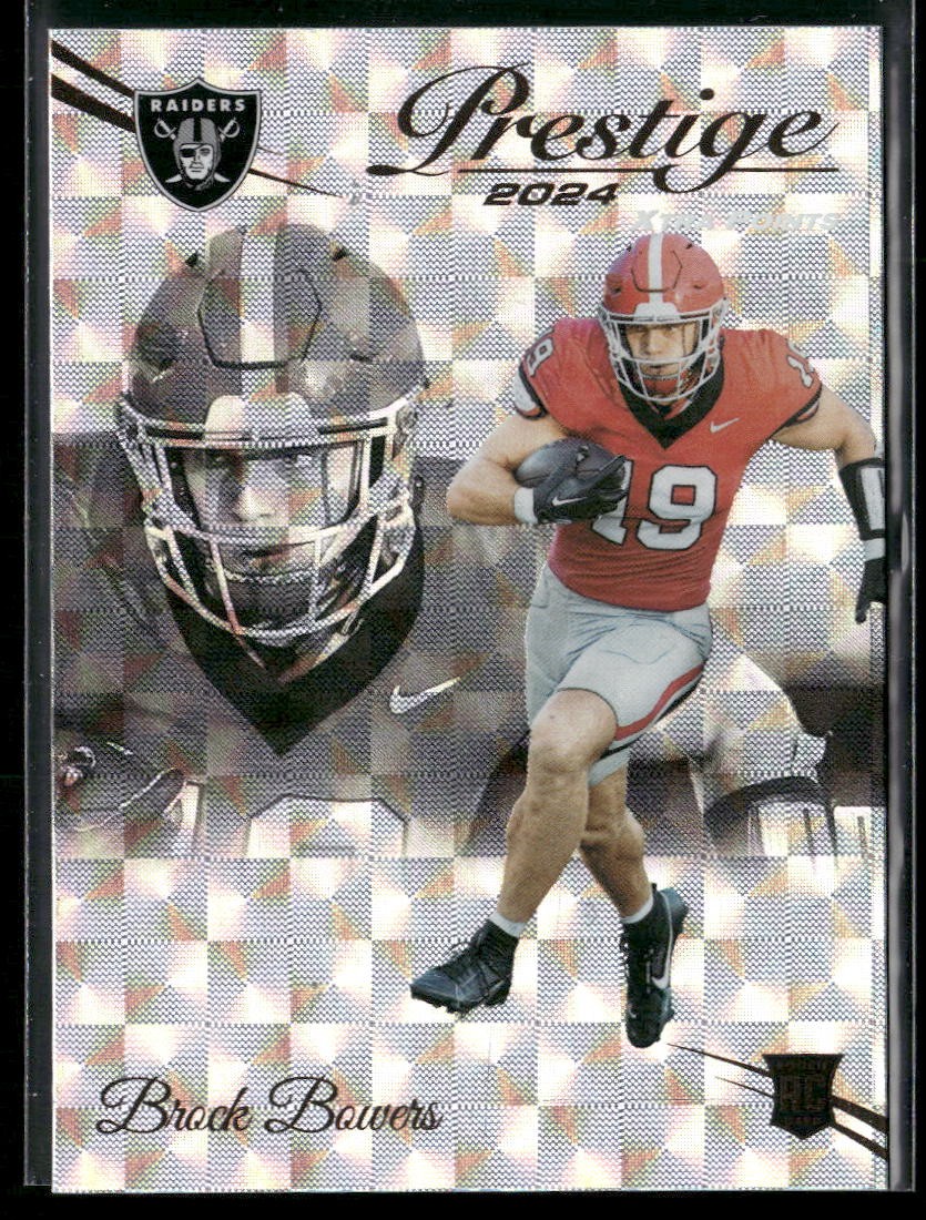 2024 Panini Prestige #305 Brock Bowers Hyper Xtra Points