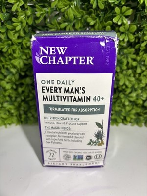 New Chapter Every Man's One Daily 40 Exp 9/26 