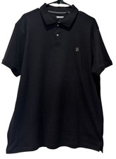 DKNY Polo Shirt Mens Classic Collared Short Sleeve Logo Casual Sz L new