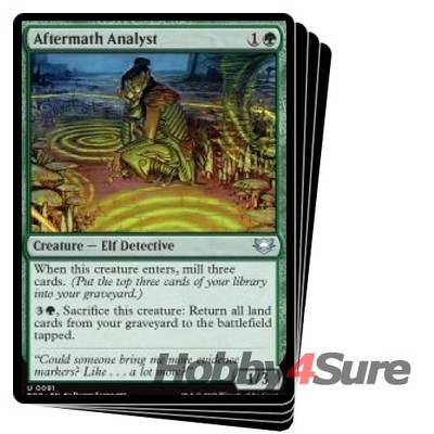 Aftermath Analyst X4 M/NM Magic: The Gathering MTG Edge Of Eternities Commander