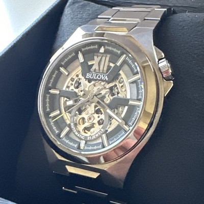 BULOVA スケルトンダイヤル 腕時計 スケルトンダイヤル】機械がうごいてる・・・！じっくり眺めたくなる