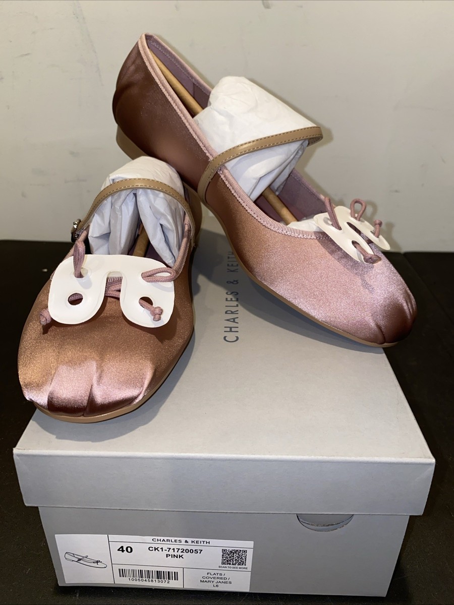 Charles Keith CK1-71720057 Pink Sz40 Flats