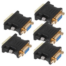 5 Pcs Dvi Male to Vga Female Adapter Computer Video