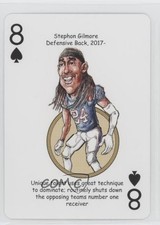 2017 Hero Decks New England Patriots Heroes Playing Cards Stephon Gilmore 9hx