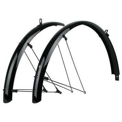 SKS Fahrrad Schutzblech Set 26 Zoll 53mm o. 60mm Bluemels Basic Schwarz