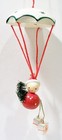 Erzgebirge Style Italy Santa Claus Parachute Tree Gift Wooden Wood Vntg Ornament — photo 8