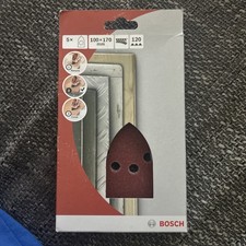 5x Bosch Multischleiferbl&auml;tter 100x170mm, P120, F&uuml;r Holz und Metall