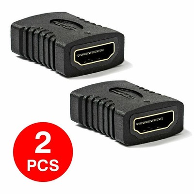 2 x HDMI to HDMI Coupler Extender Female Joiner Adapter Coupling Connector F/F