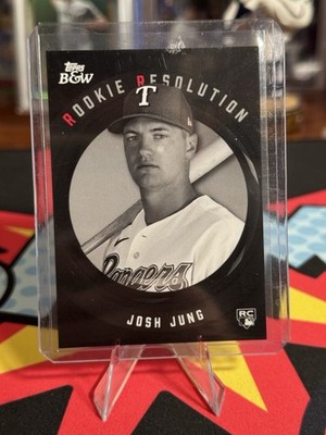 2023 Topps Black & White - Rookie Resolution Josh Jung #RR3 (RC)