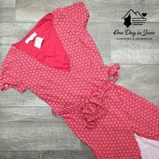 Loft Short Sleeve Wrap Mini Dress Size 0