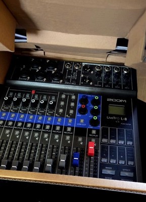 ZOOM LiveTrak L-8 8ch Live Podcast Digital Mixer and Recorder