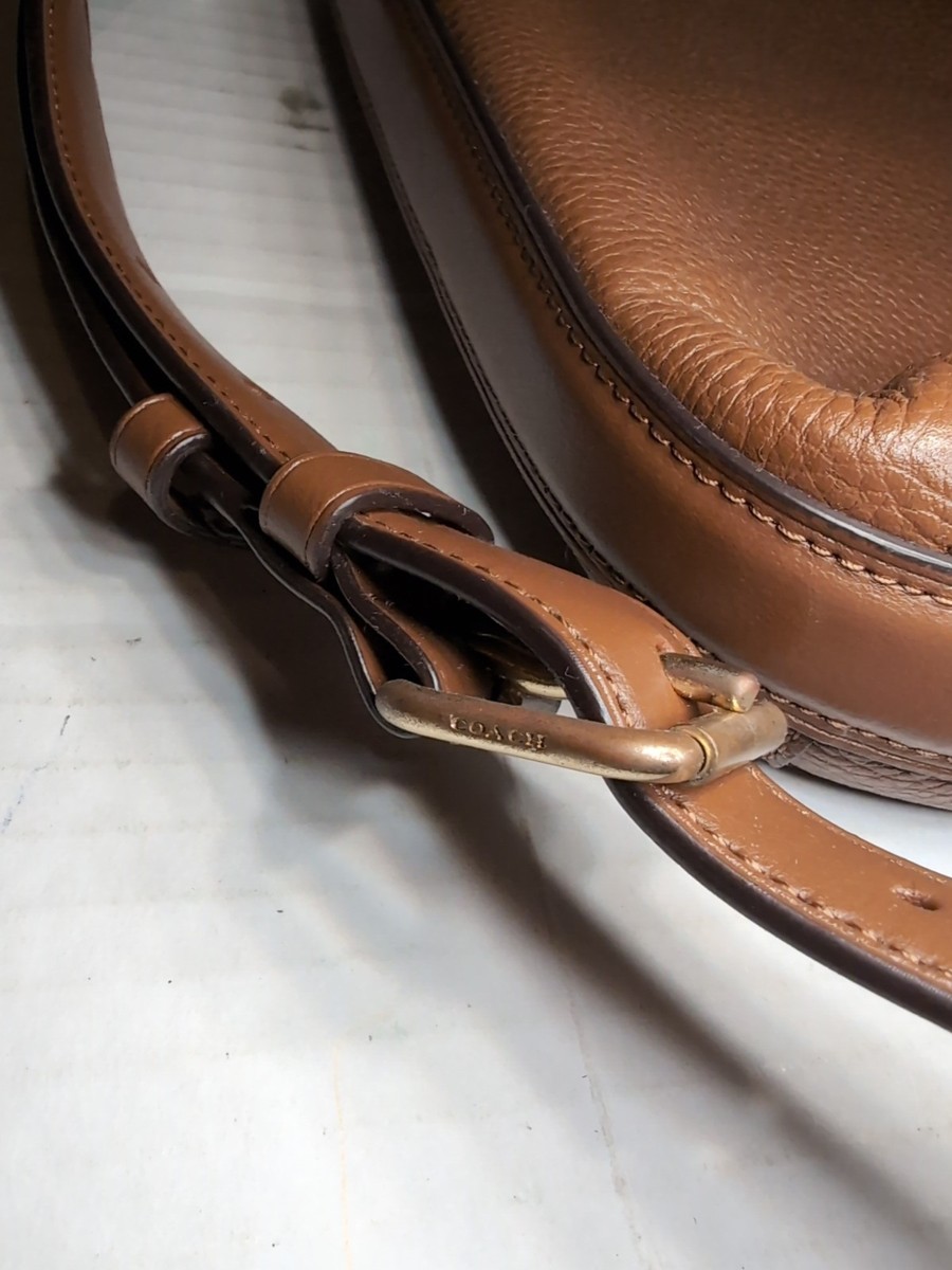 Coach F34823 Mae Crossbody Pebble Leather Bag - Black for sale