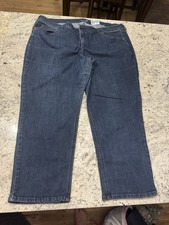 Terra  Sky Women's Plus Straight Jeans Blue Medium Wash Stretch Denim Pockets