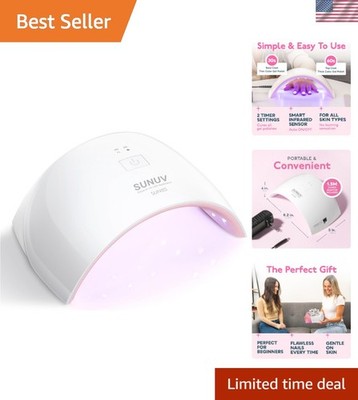 Elegant Touch-Control Nail Lamp with Auto Sensor - Fast Drying for Gel Polishes