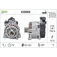 Valeo Generator Lichtmaschine 150A 14V Mit Riemenscheibe FüR Nissan X-Trail