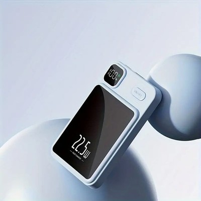 10000mAh Magnetic Power Bank PD 22.5W Wireless Fast Charger External Battery
