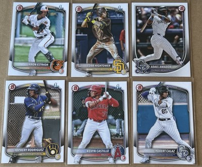 2025 Bowman Baseball - 1st , RC , Prospects - Pick Your Card - Complete Your Set