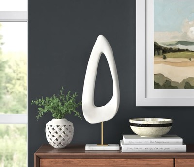 Ainslee Abstract Deco 79 Poly stone Sculpture