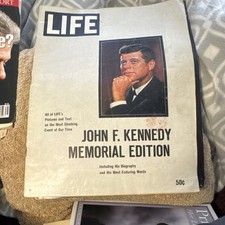 Life Memorial Edition Illustrated John F. Kennedy Biography Politics 1963