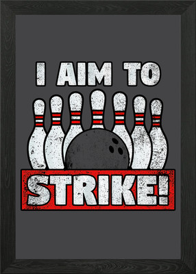 I aim to strike Framed Wall Art Poster Canvas Print Picture