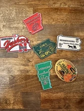 6 America USA State Souvenir Rubber Refrigerator Fridge Magnets Southern East