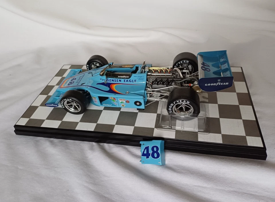 Carousel 4701 AAR Eagle 1975 1/18 Model Indycar Boxed COA Indy 500 Unser #48 - Image 4 of 4