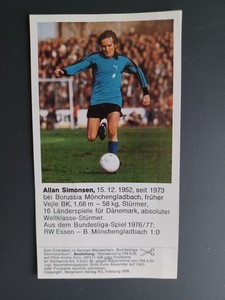 Carte De Sport Hennes Weisweiler – Harenberg 1997 – Borussia Mönchengladbach – État Proche Neuf