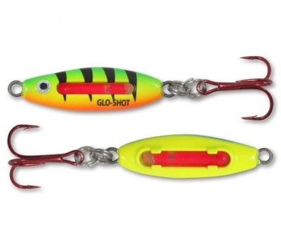 Northland Tackle Glo-Shot Fire-Belly Spoon - UV Firetiger - 1/4 oz Ice Lure