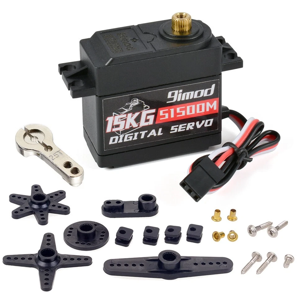 9imod S1500M 23KG Metal Gear Digital Steering Servo Motor for 1/8 1/10 RC Car - Image 4 of 4