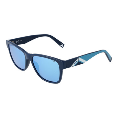 Fila SFI118V D82B Designer Sonnenbrille Unisex blau eckig verspiegelt 55 mm