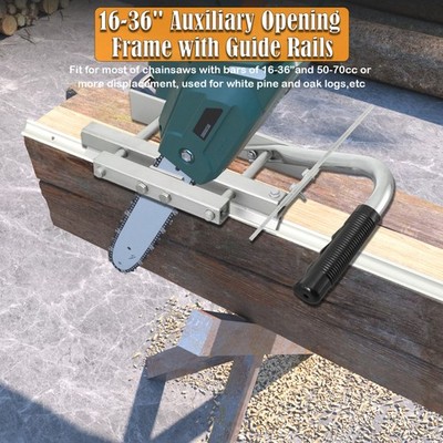 Portable Chainsaw Edging Saw Mill  for 16-36 50-70cc Chainsaw 24Inch V-Rail