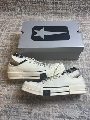 Größe 9 - Converse TURBODRK Chuck Taylor All Star 70 Ox Rick Owens DRKSHDW weiß