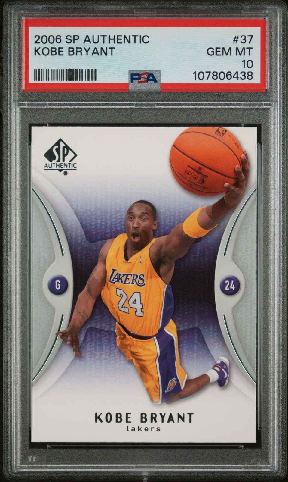 2006-07 SP Authentic - Kobe Bryant #37 PSA 10 GEM MT